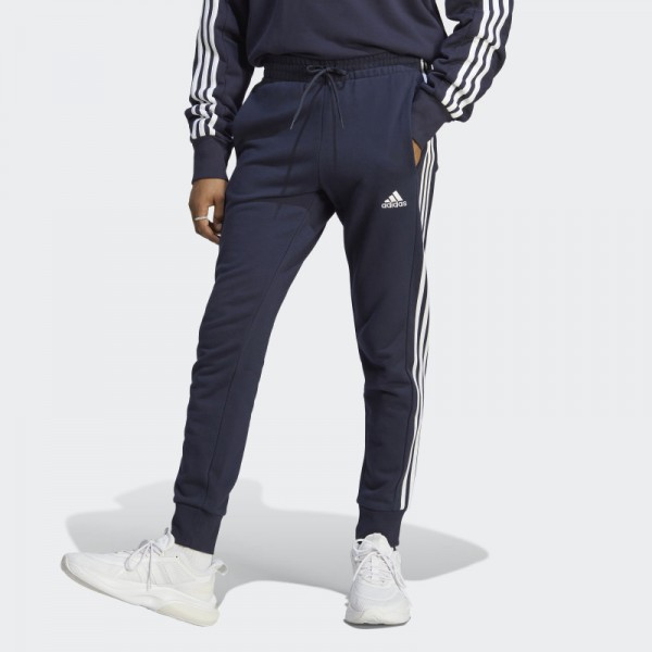 ESSENTIALS FRENCH TERRY TAPERED CUFF 3-STRIPES